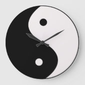 Yin und Yang-Wanduhr Große Wanduhr (Vorderseite)