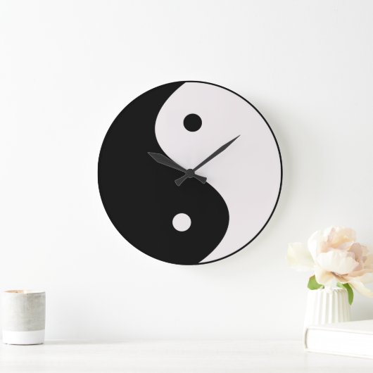 Yin und Yang-Wanduhr Große Wanduhr (Zuhause)
