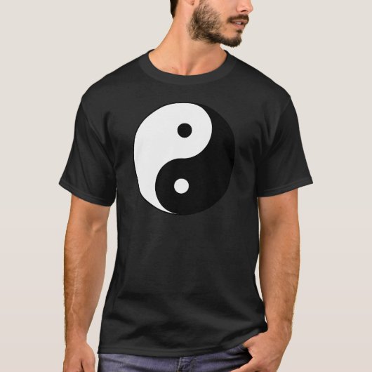Yin und Yang (YinYang, yin Yang, 陰陽). T-Shirt (Vorderseite)