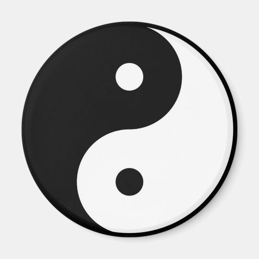 Yin und Yang Yoga Magnet (Vorne)