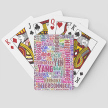 Yin Yan Nuage de Mots Text Interconnection