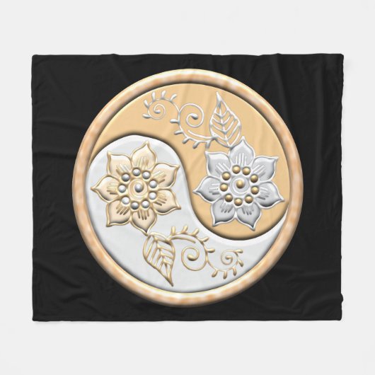 Yin Yang 1 Fleecedecke (Vorderseite (Horizontal))
