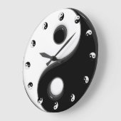 Yin Yang #1B Große Wanduhr (Winkel)