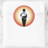 Yin Yang Abbildung Aufkleber (Tasche)