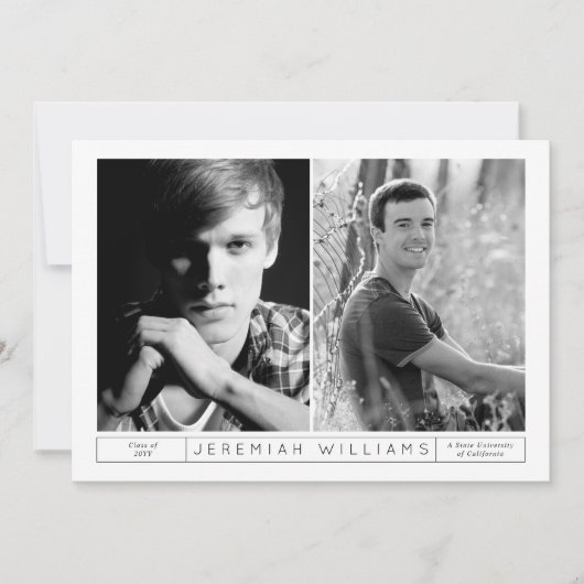 Yin & Yang Abschluss Einladung (Vorderseite)