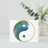Yin Yang Abstact 1 Postkarte (Stehend Vorderseite)