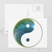 Yin Yang Abstact 1 Postkarte (Vorne/Hinten)