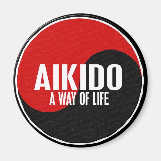 Yin Yang Aikido 1 Magnet (Vorne)