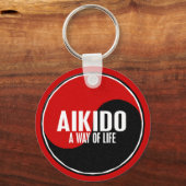 Yin Yang Aikido 1 Schlüsselanhänger (Vorderseite)