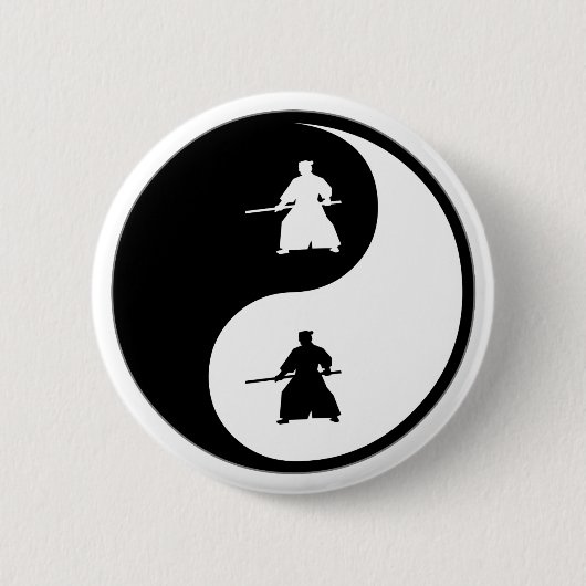 Yin Yang Aikido Button (Vorderseite)