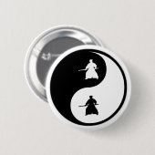 Yin Yang Aikido Button (Vorne & Hinten)