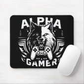 Yin Yang Alpha Gamer Wolf Mousepad (Mit Mouse)