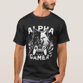 Yin Yang Alpha Gamer Wolf T-Shirt