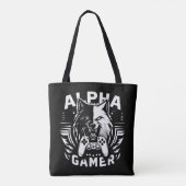 Yin Yang Alpha Gamer Wolf Tasche (Rückseite)