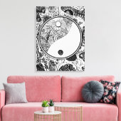 Yin Yang Alternative #1 Leinwanddruck (Insitu (Wohnzimmer))