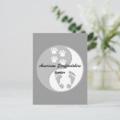 Yin-Yang-Amerikaner Postkarte (Stehend Vorderseite)