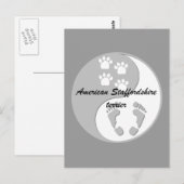 Yin-Yang-Amerikaner Postkarte (Vorne/Hinten)
