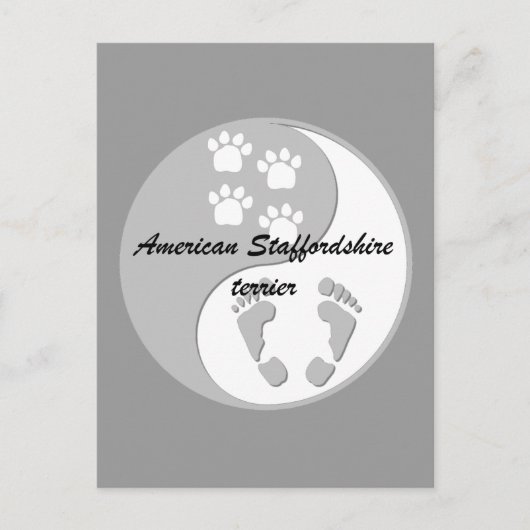 Yin-Yang-Amerikaner Postkarte (Vorderseite)