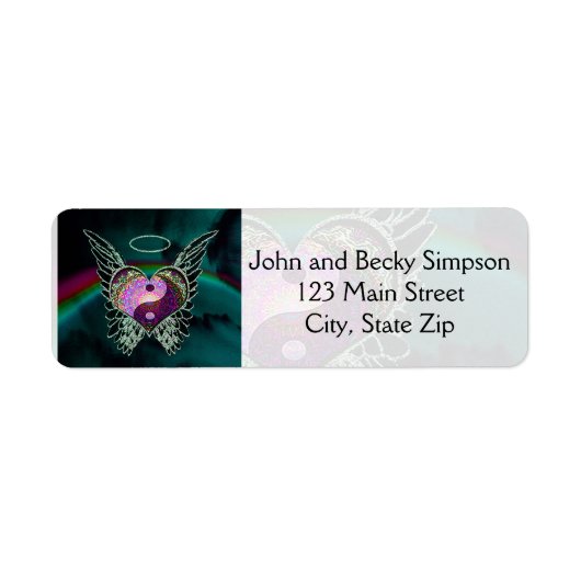 Yin Yang, Angel Wings und Herz (Vorne)