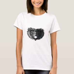 Yin Yang Animal Art, Kampf gegen Löwen T-Shirt