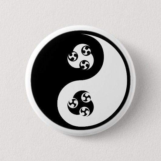 Yin Yang Anime Button (Vorderseite)