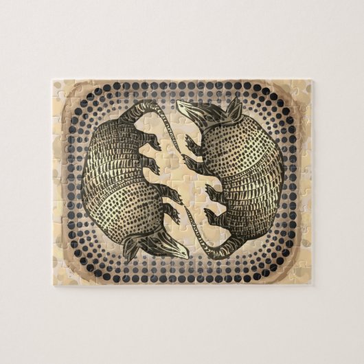 Yin Yang Armadillo Puzzle (Horizontal)