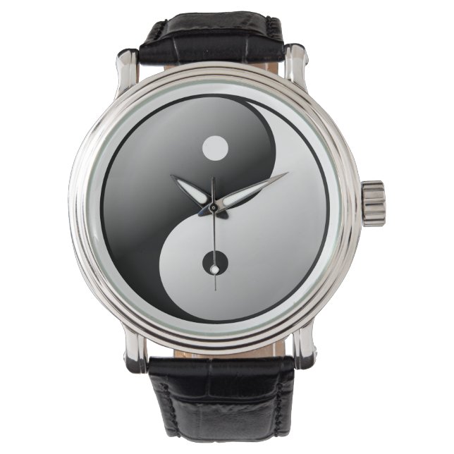 Yin Yang Armbanduhr (Vorderseite)