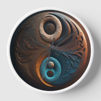 Yin Yang art Uhr