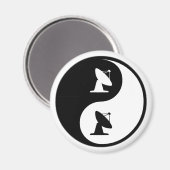 Yin Yang Astrophysik Magnet (Vorderseite/Rückseite)