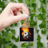 Yin Yang auf Schlüsselanhänger (Hand)