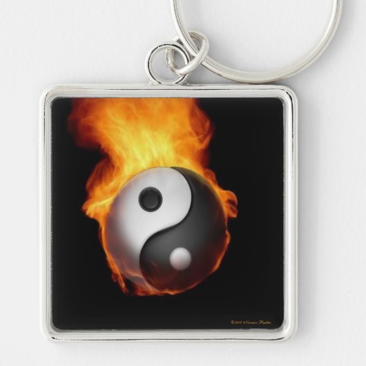 Yin Yang auf Schlüsselanhänger (Vorne)