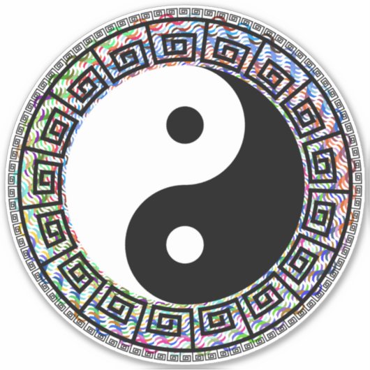 Yin Yang Aufkleber (Vorderseite)