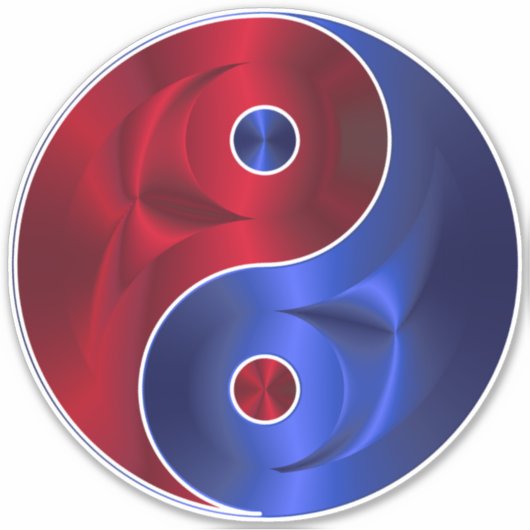 YIN YANG AUFKLEBER (Vorderseite)