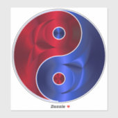 YIN YANG AUFKLEBER (Blatt)