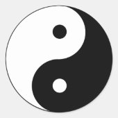 YIN-YANG-Aufkleber Runder Aufkleber (Vorderseite)