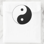 YIN-YANG-Aufkleber Runder Aufkleber (Tasche)