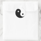 Yin-Yang-Aufkleber Runder Aufkleber (Tasche)
