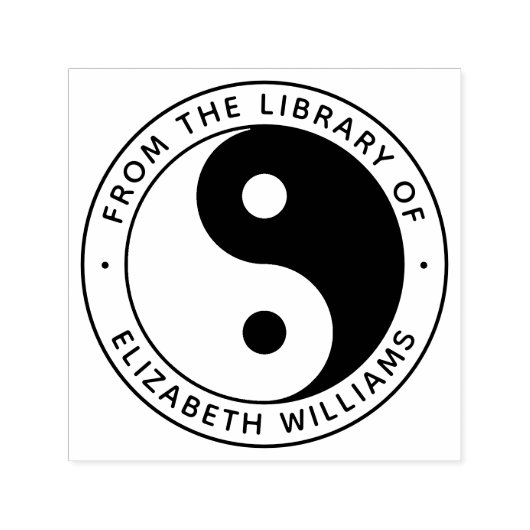 Yin Yang aus der Bibliothek des individuellen Name Permastempel (Design)