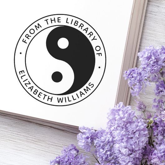 Yin Yang aus der Bibliothek des individuellen Name Permastempel