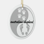 yin Yang-Australierschäfer Keramikornament (Rechts)
