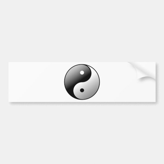 Yin Yang Autoaufkleber (Vorne)