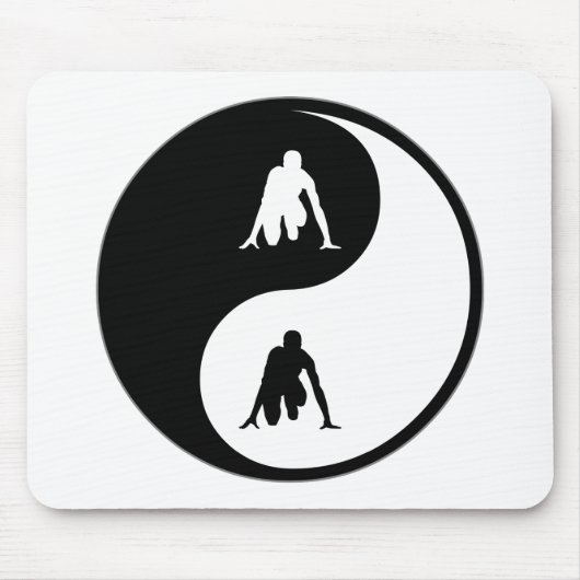 Yin Yang Bahn Mousepad (Vorne)