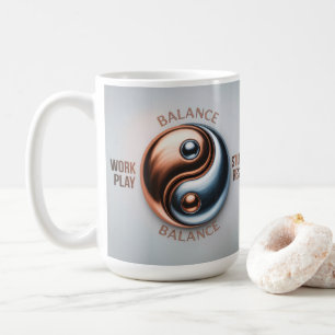 Yin Yang Balance Arbeit Spiel Studie Ruhe Tasse