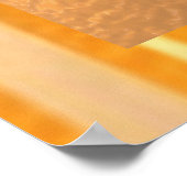 YIN YANG Balance: Breite goldene Grenze Poster (Ecke)