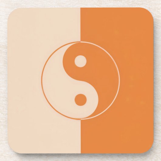 Yin Yang Balance Plastic Untersetzer Set (Vorderseite)