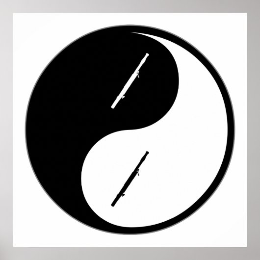 Yin Yang Bassoon Poster (Vorne)