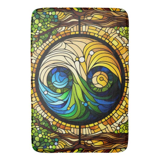 Yin Yang Bath Mat Badematte (Vorderseite Vertikal)