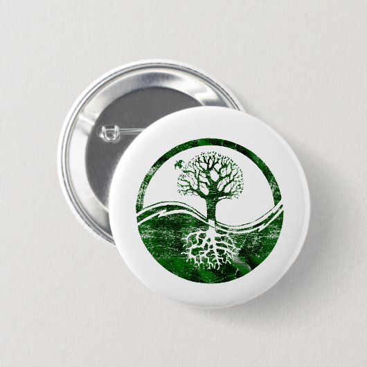 Yin Yang Baum Button (Vorne & Hinten)