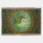 Yin Yang Baum des Leben-Grüns Decke (Vorderseite)