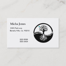 Yin Yang Baum des Leben-Schwarzen u. des Weiß